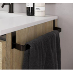 Saniclass Chaci porte-serviettes - universel - noir mat SW762017