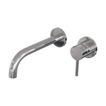 BRAUER Chrome Edition Wastafelmengkraan inbouw - gebogen uitloop links - hendel lang smal - inclusief inbouwdeel - model A 1 - chroom SW63950