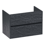 BRAUER Adore meuble sous-lavabo - 80x46x55cm - 2 tiroirs softclose - sans poignées - 1 découpe pour siphon - Damascus SW1198362