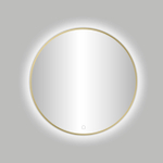 Best Design Nancy Venise Miroir avec éclairage LED rond 100cm Doré mat SW375328