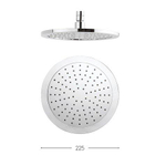 Crosswater Dial Pomme de douche 225mm chrome SW295729