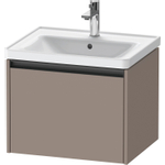 Duravit Ketho.2 Wastafelonderbouwkast - met 1 lade - 58.4x45.5x44cm - met greep antraciet - basalt mat SW772673
