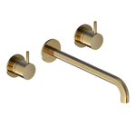 Hotbath Cobber Afbouwdeel ten behoeve van inbouw wastafelkraan - 25cm uitloop BB - geborsteld messing goud SW1246742