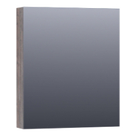 BRAUER Plain spiegelkast 60x70x15cm met 1 linksdraaiende spiegeldeur MFC Grey Canyon SW499541