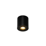 QAZQA Capa spot de salle de bains en surface - 9x9x9,5 cm - rond - noir mat SW1187209