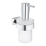 GROHE Essentials Cube Zeepdispenser - 160ml - met houder - wandmontage - chroom 0438176