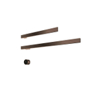 Hotbath &MORE Handdoekradiator - 80x38cm - vierkant - 2 stangen - horizontaal - met schakelaar - tuscan bronze SW1245722