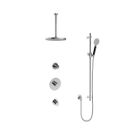 Hotbath Cobber IBS20 Regendoucheset - inbouw - 30cm plafondarm - 30cm ronde hoofddouche - 3 standen handdouche - glijstang - hoogglans chroom SW440538