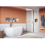 Crosswater Asura panneau latéral pour porte pliante - 80cm - poli inox SW1176598