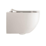 Crosswater Glide II Wandtoilet - 36.5x51x34.5cm - spoelrandloos - zonder zitting- - rimless - glans wit SW857408