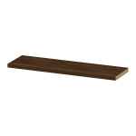INK 35d étagère murale - 120x35x3.5cm - bord avant chanfreiné - pour niche - MFC Chêne cuivre SW493820