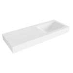 Mondiaz CLOUD Talc Lavabo suspendu 120x46x12cm Bordure de 12cm SW430276