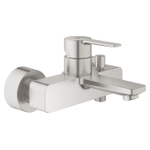 GROHE Lineare New Mitigeur bain mural avec inverseur et raccores supersteel SW97556