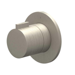 IVY Pact Partie apparente - pour mitigeur de douche - traversant - robinet d'arrêt - symmetry - rosace ronde - Nickel brossé PVD SW1031076