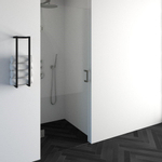 BRAUER Créer Porte de douche - 80x200cm - sans profil - anti-calcaire - verre de sécurité 8mm - inox brossé SW223729