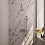 BRAUER Chrome Edition Douche de pluie thermostatique encastrée - boutons-poussoirs - SET 63 - pomme de douche 20cm - bras mural courbé - douchette barre - flexible de douche - barre de douche intégrée - chrome SW925545