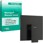 Hansgrohe Metropol mengkraan voor iBox Universal 2 Brushed Black Chrome SW1566702