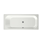 Xenz Aruba Ligbad - 180x80x48 - afvoer Midden - acryl - wit mat SW103117