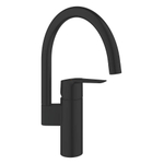 Grohe Start QuickFix Robinet de cuisine - 18.3cm - bec C - rotatif - Noir mat SW1126653