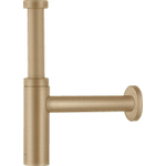 Hansgrohe Universeel Flowstar S Premium design siphon à verre 5/4 avec tube mural avec rosace bronze brossé SW358991