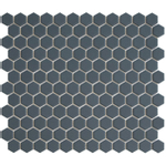 The Mosaic Factory Hexagon mozaïektegel - 26x30cm - wand en vloertegel - Zeshoek/Hexagon - Porselein Navy Blue Mat SW1015070
