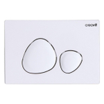 Creavit Plaque de commande - boutons de forme organique - blanc spa SW1172840