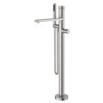 Xellanz Sphere mitigeur thermostatique de baignoire sur pied en acier brossé PVD SW295981