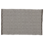 Differnz Devon Badmat 100% katoen Grijs wit 50 x 80 cm SW705369