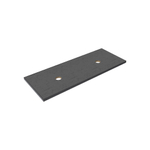 Thebalux Type wastafelblad 120x46cm frame mat zwart Keramiek Dark Grey SW765993