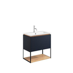 Crosswater Mada Ensemble de meuble - 60x36.7x61cm - lavabo - 1 trou de robinet - open frame - Indigo Blue SW975297