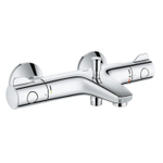 Grohe Grohtherm 800 Badkraan - thermostatisch - met omstel - met koppelingen - EcoJoy - volumegreep met ecobutton - chroom 0442502
