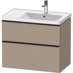 Duravit D-neo Meuble sous vasque 78.4x45.2x62.5cm 2 tiroirs Linnen mat SW641438