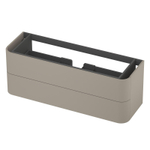 INK Concept R Meuble sous-lavabo - 140x45x52cm - 2 tiroirs - poignées rapportées - angles arrondis - MDF laqué - crème cotton mat SW1405448