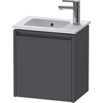 Duravit Ketho.2 Fonteinkast - met 1 deur - 41x29.2x44cm rechts - met greep antraciet - grafiet mat SW772032