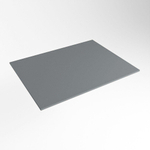 Mondiaz TOP 46 Plan sous vasque - 40x46x0.9cm - compatible comme plan de meuble - solid surface - Plata SW1017947