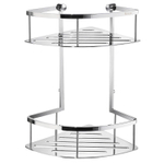 Smedbo Sideline Panier de douche d''angle - 20x32.2x20cm - à suspendre - Laiton massif Chrome SW542699