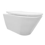 Wiesbaden Stereo WC suspendu rimless avec abattant Shade slim softclose et quick release brillant blanc SW643236