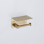 Fortifura Calvi - toiletrolhouder - met plateau - Geborsteld Messing PVD (Goud) SW1183053