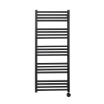 Crosswater MPRO Radiateur sèche-serviettes électrique - 115x50cm - 400 Watt - noir mat SW670262