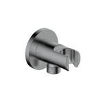 Adema Calypte coude mural avec rosace ronde Gunmetal SW542646