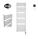 Sanicare HVW - Moda Radiateur électrique - 160x60cm - 1159W - wifi - thermostat - chrome - en bas à droite - blanc mat SW1185673