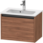 Duravit ketho 2 meuble sous lavabo avec 1 tiroir 61x39x44cm avec poignée noyer anthracite matt SW772407