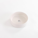 QeramiQ Dely Vasque - 36x36x12cm - sans trop-plein - ronde - ceramique - lin SW1471415