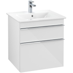 Villeroy & Boch venticello wastafelonderbouwkast - met 2 laden - voor wastafel - 55.3x50.2x59cm - glans wit GA50314