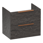 BRAUER Elevate wastafelonderkast ondiep 60 excl. opleggrepen 2 softclose lades en 1 sifon uitsparing - Damascus SW1200218