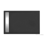 Xenz Easy Tray douchevloer - 110x90x5cm - acryl - zonder gootcover - ebony SW379319