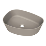 Arcqua Rocker waskom - opbouw - organisch links - 50x37cm - mat klei SW1209133