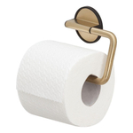 Tiger Tune Toiletrolhouder - zonder klep - zelfklevend - geborsteld messing/zwart SW296100