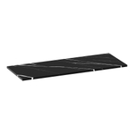 BRAUER Mirage Plan vasque 120x46x2cm - aspect marbre - composite - Nero Marquina SW721341