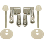 Riko kit de montage siège de toilette bois chrome SW484839